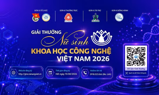 Tìm kiếm những nữ sinh xuất sắc trong lĩnh vực khoa học, công nghệ năm 2026
