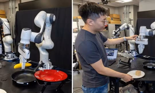 Robot kết hợp các kỹ năng đơn giản để thực hiện nhiệm vụ phức tạp, giúp rút ngắn thời gian huấn luyện (Ảnh: Penn Engineering).