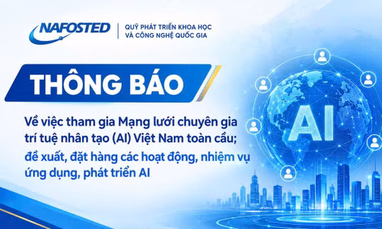 Về việc tham gia Mạng lưới chuyên gia trí tuệ nhân tạo (AI) Việt Nam toàn cầu; đề xuất, đặt hàng các hoạt động, nhiệm vụ ứng dụng, phát triển AI