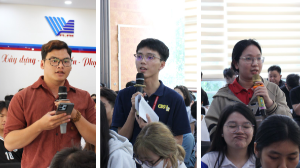 Nhiều sinh viên quan tâm đến vấn đề chuyển đổi số và ứng dụng công nghệ trong đời sống và học tập. Ảnh minh họa