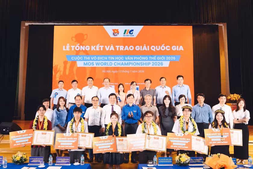 06 thí sinh đạt giải Nhất, trở thành Đại sứ MOS Việt Nam 2026 đại diện quốc gia tham dự Vòng Chung kết Thế giới
