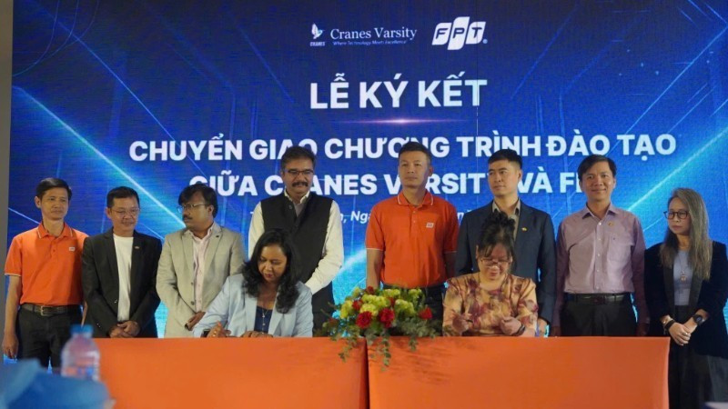 Lễ ký kết hợp tác chuyển giao chương trình đào tạo giữa Cranes Varsity và FPT