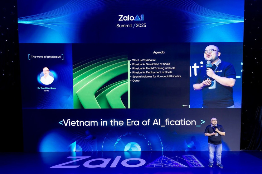 TS. Trần Minh Quân bài nói xoay quanh câu chuyện AI vật lý.