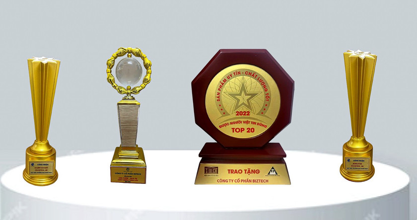 Những giải thưởng đã BizTech đạt được