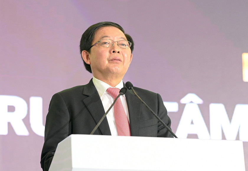 Phó Thủ tướng Chính phủ Hồ Quốc Dũng phát biểu tại buổi lễ.