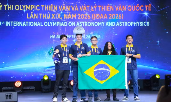 Học sinh từ hơn 60 quốc gia đến Việt Nam dự thi Olympic Thiên văn và Vật lý thiên văn quốc tế năm 2026. Ảnh: Thanh Hùng.