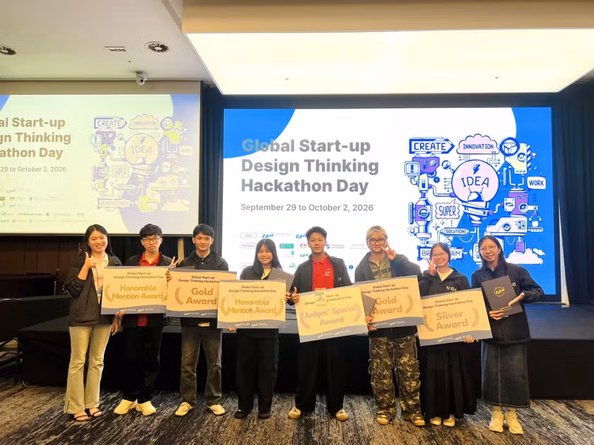 Sinh viên Học viện Công nghệ Bưu chính Viễn thông giành 6 giải thưởng tại Global Start-up Design Thinking Hackathon Day 2026
