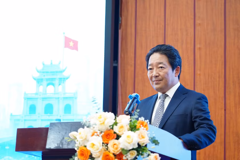 Ngài Ishikawa Isamu, Phó Đại sứ Nhật Bản tại Việt Nam phát biểu tại buổi Lễ.