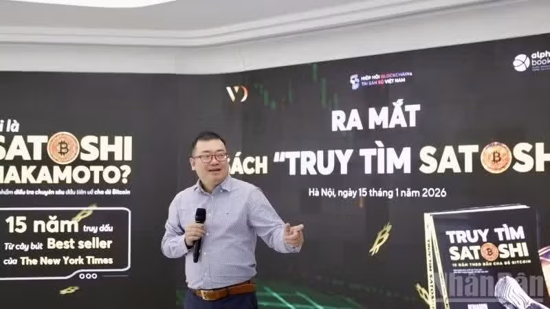 Ông Nguyễn Cảnh Bình, Chủ tịch AlphaBooks chia sẻ về giá trị tư tưởng nền móng của Bitcoin qua cuốn Truy tìm Satoshi.