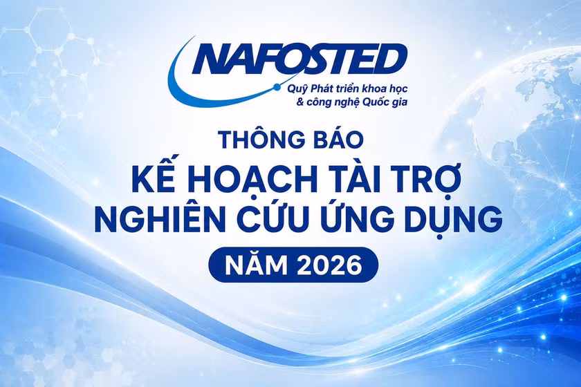 Thông báo Kế hoạch tài trợ Nghiên cứu ứng dụng năm 2026