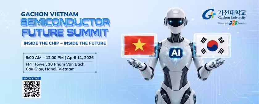 Hội thảo tương lai ngành bán dẫn (Semiconductor Future Summit - “Inside the Chip, Inside the Future”) quy tụ nhiều chuyên gia, doanh nghiệp ngành bán dẫn.