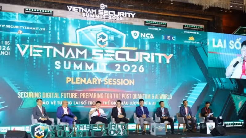 Vietnam Security Summit 2026 diễn ra với chủ đề “Bảo vệ tương lai số trong thế giới hậu lượng tử & AI”.