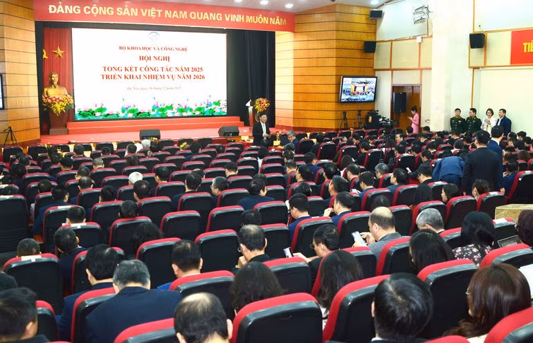 Hội nghị tổng kết công tác năm 2025 và phương hướng, nhiệm vụ năm 2026 của Bộ Khoa học và Công nghệ được tổ chức sáng 26/12 tại Hà Nội.