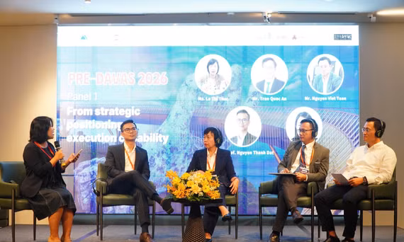Các diễn giả tham gia chương trình đối thoại Cầu nối chiến lược PRE-DAVAS 2026. Ảnh: TÂM ĐAN