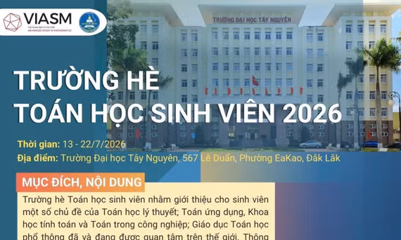 TRƯỜNG HÈ TOÁN HỌC SINH VIÊN 2026