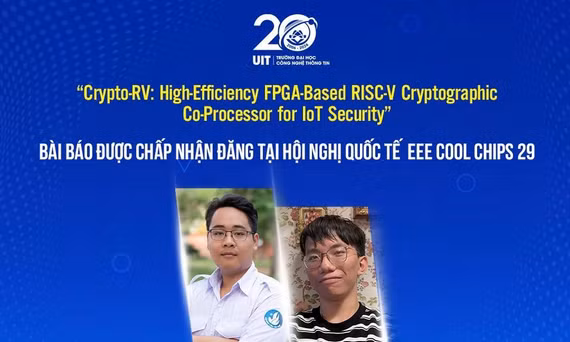 Sinh viên UIT phát triển bộ đồng xử lý mật mã RISC-V hiệu năng cao cho IoT được công bố tại Hội nghị quốc tế IEEE COOL Chips 29