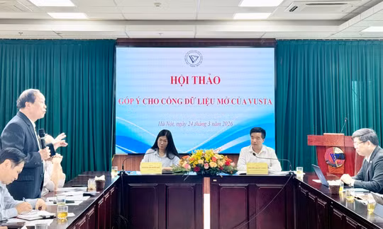 Hội thảo góp ý cho Cổng dữ liệu mở của VUSTA. Ảnh: VGP/Thu Giang