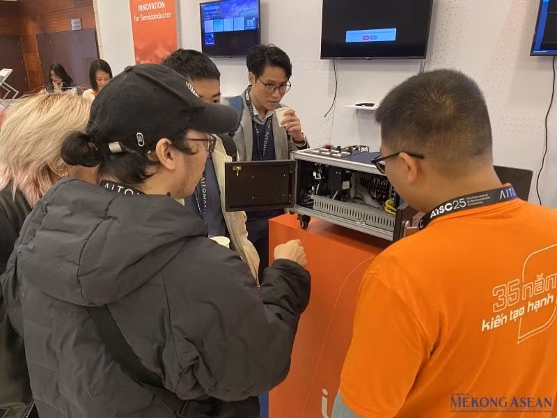 Đây là cơ hội để các đại diện doanh nghiệp Việt Nam giới thiệu tiềm lực công nghệ, thu hút đầu tư nước ngoài trong bối cảnh chuỗi cung ứng lĩnh vực công nghệ cao đang dịch chuyển trên toàn cầu. Ảnh: Hà Anh/Mekong ASEAN.